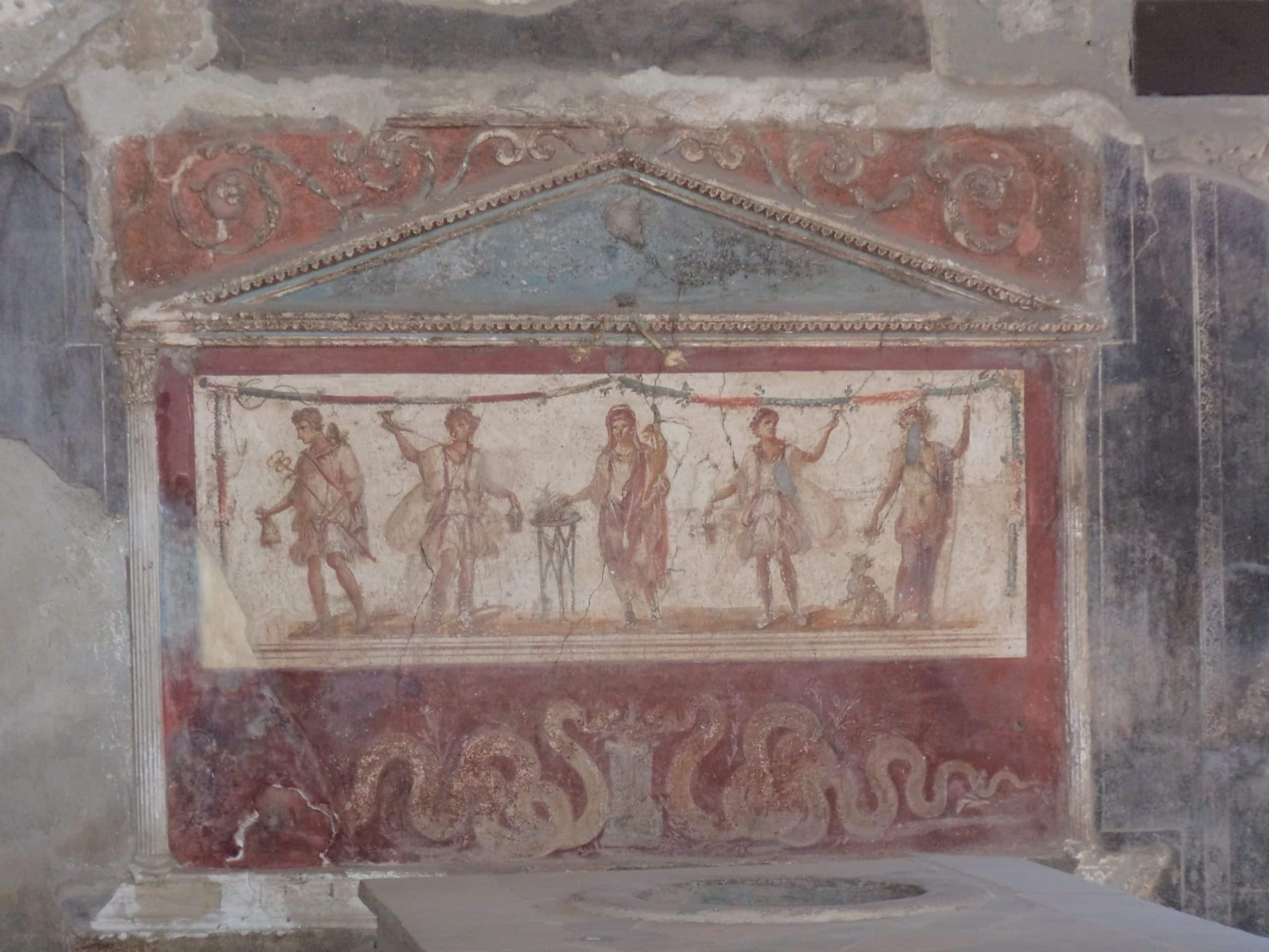 Pompeii wall mural