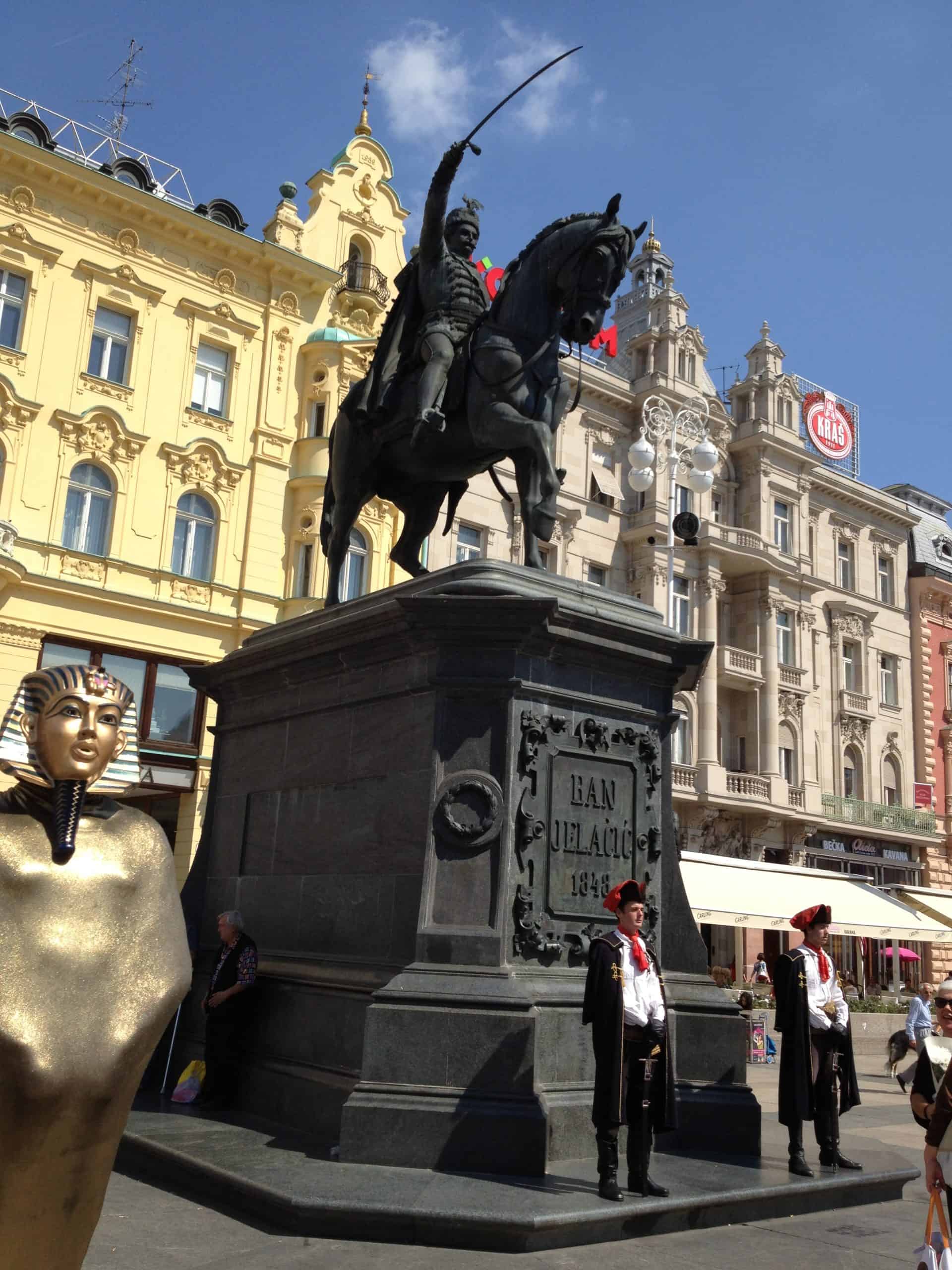 A national monument in Zagreb, Croatia.