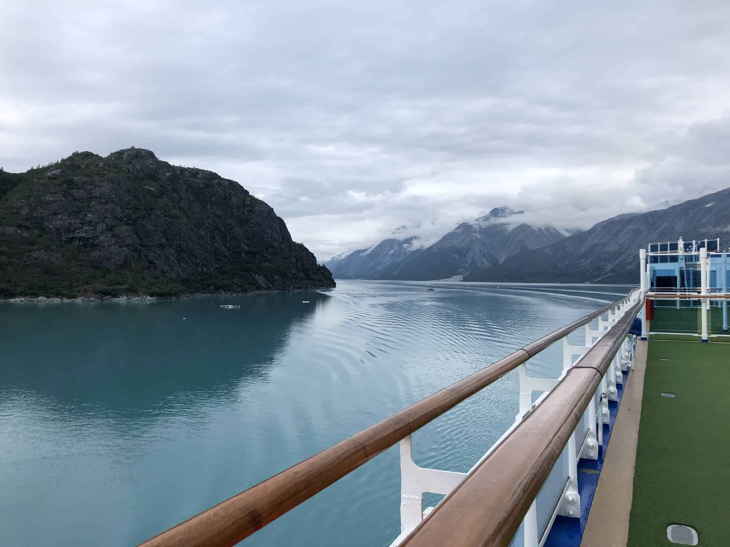 A view of Glacier Bay National Park from an Alaskan cruise.
