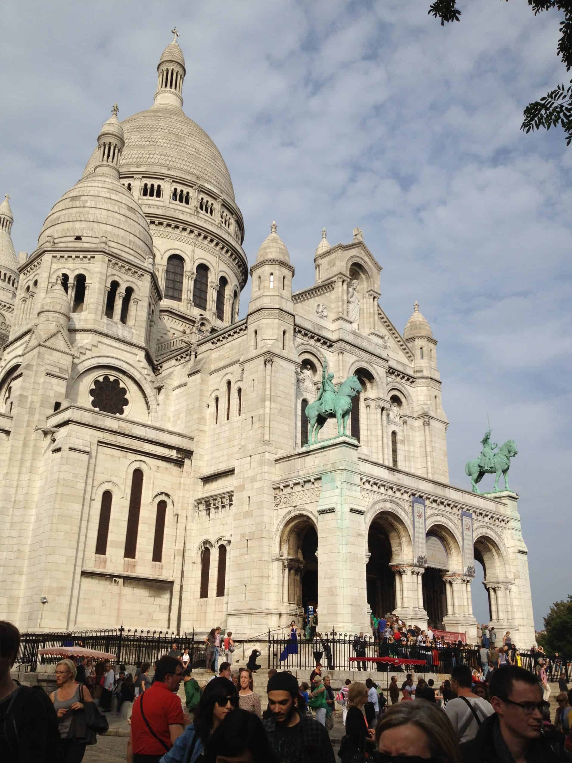 The Sacré-Cœur Basilica in Paris, France.