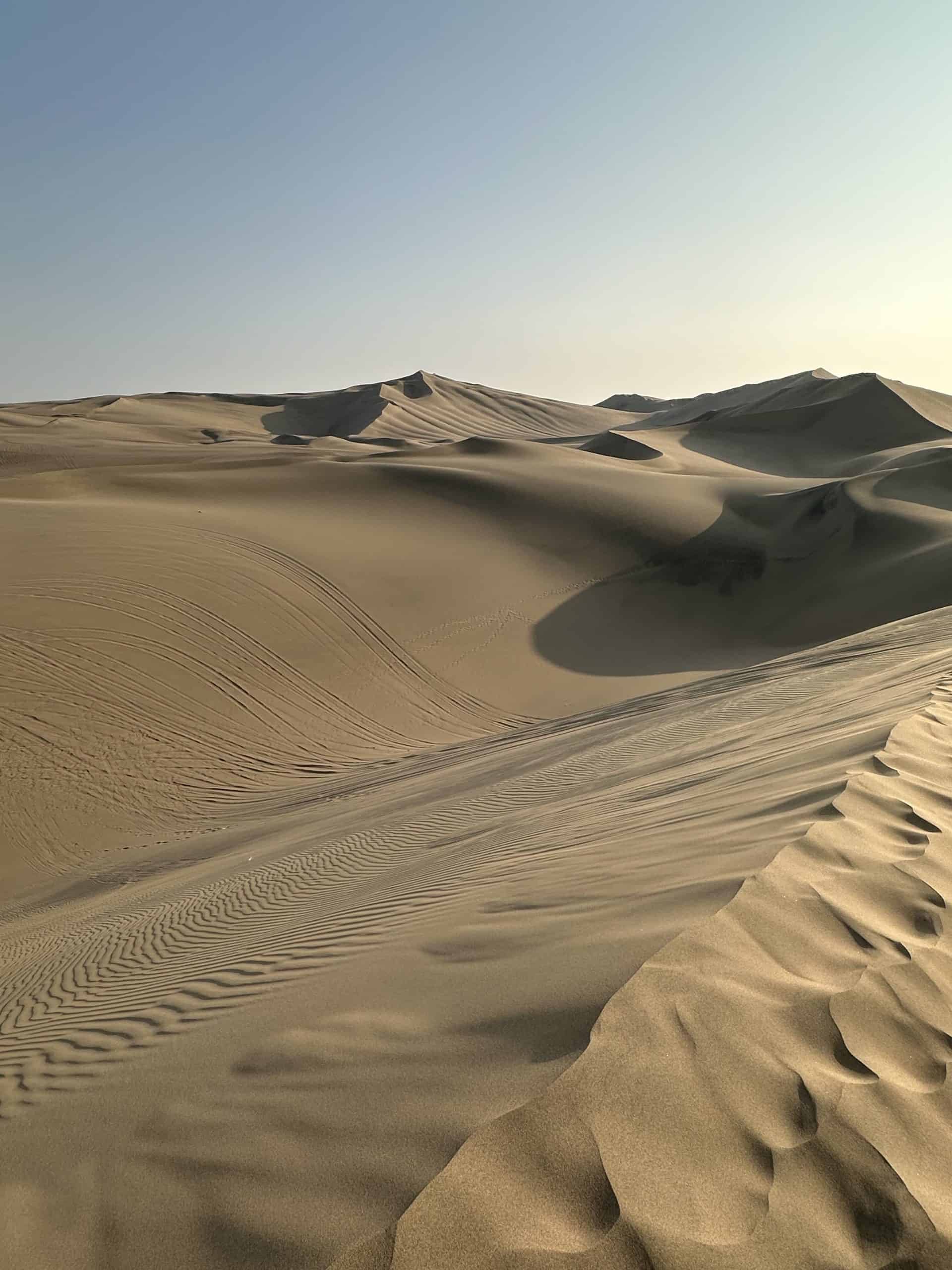 The Ica Desert in Peru.