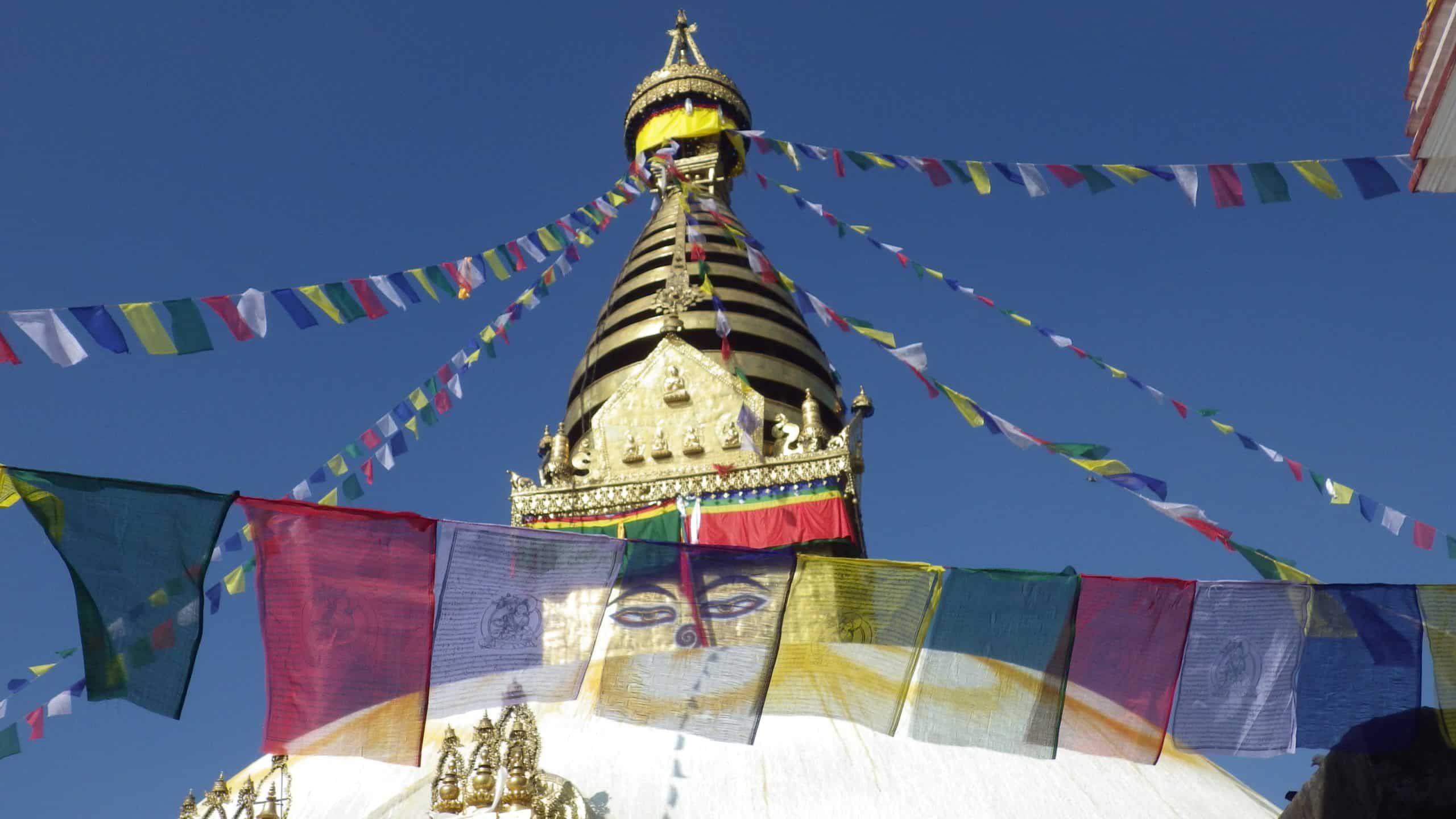 Boudhanath Stupa in Kathmandu, Nepal.