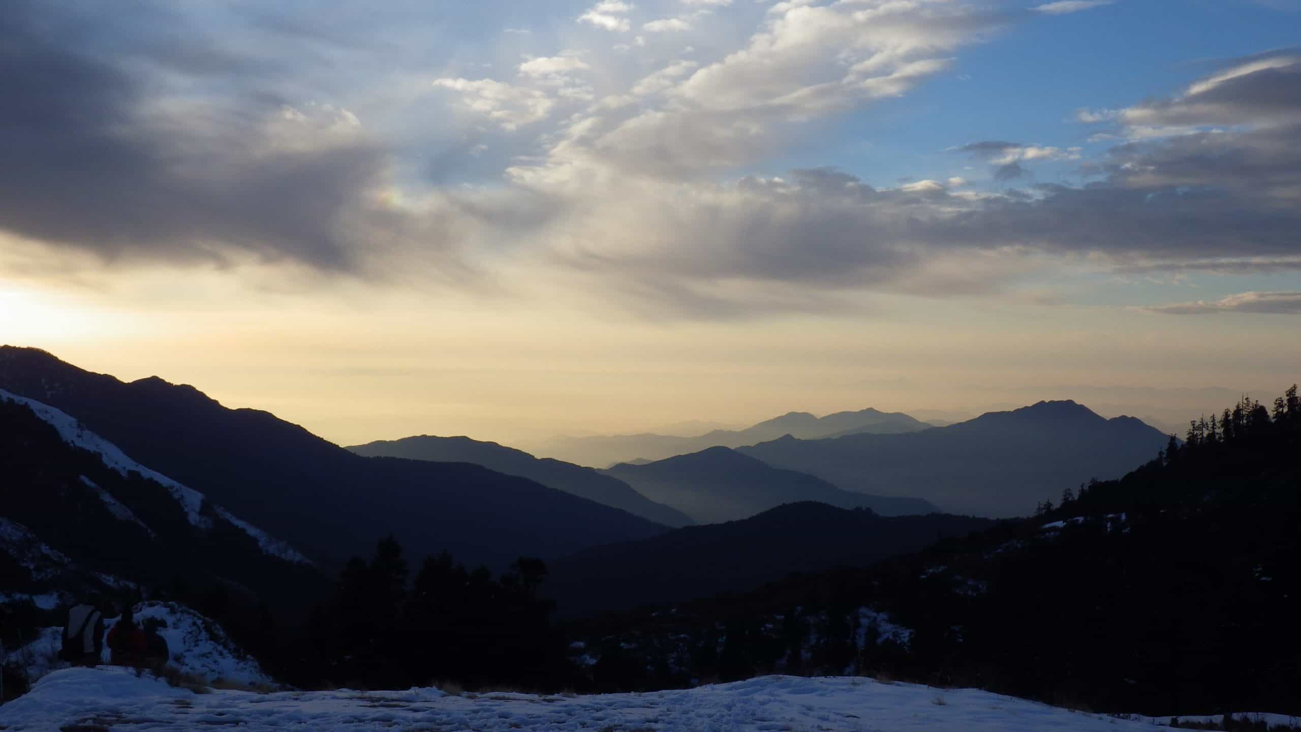 Dawn breaks on the Annapurna Circuit in Nepal.