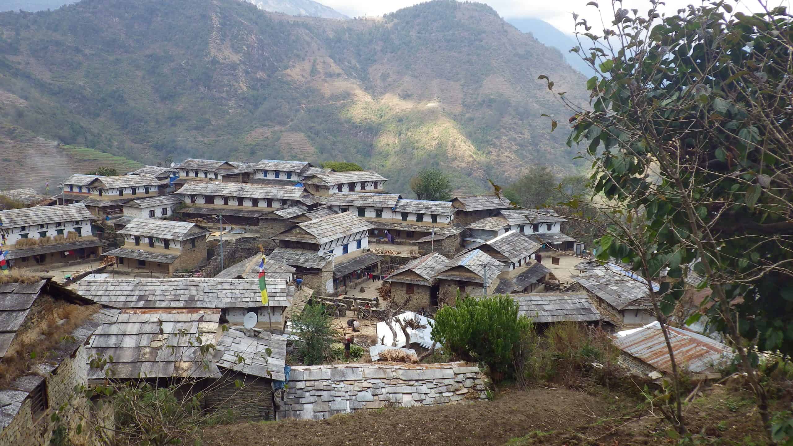 Ghandruk village along the Annapurna Circuit.