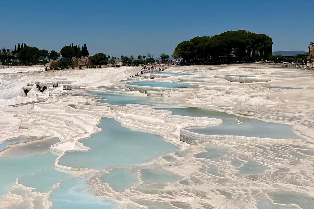 The Pamukkale natural pools in Turkey.