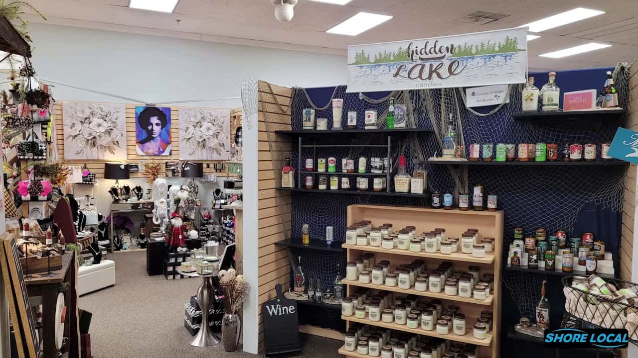 Inside of Stainton's Gallery of Shops artisans sell homemade goods.