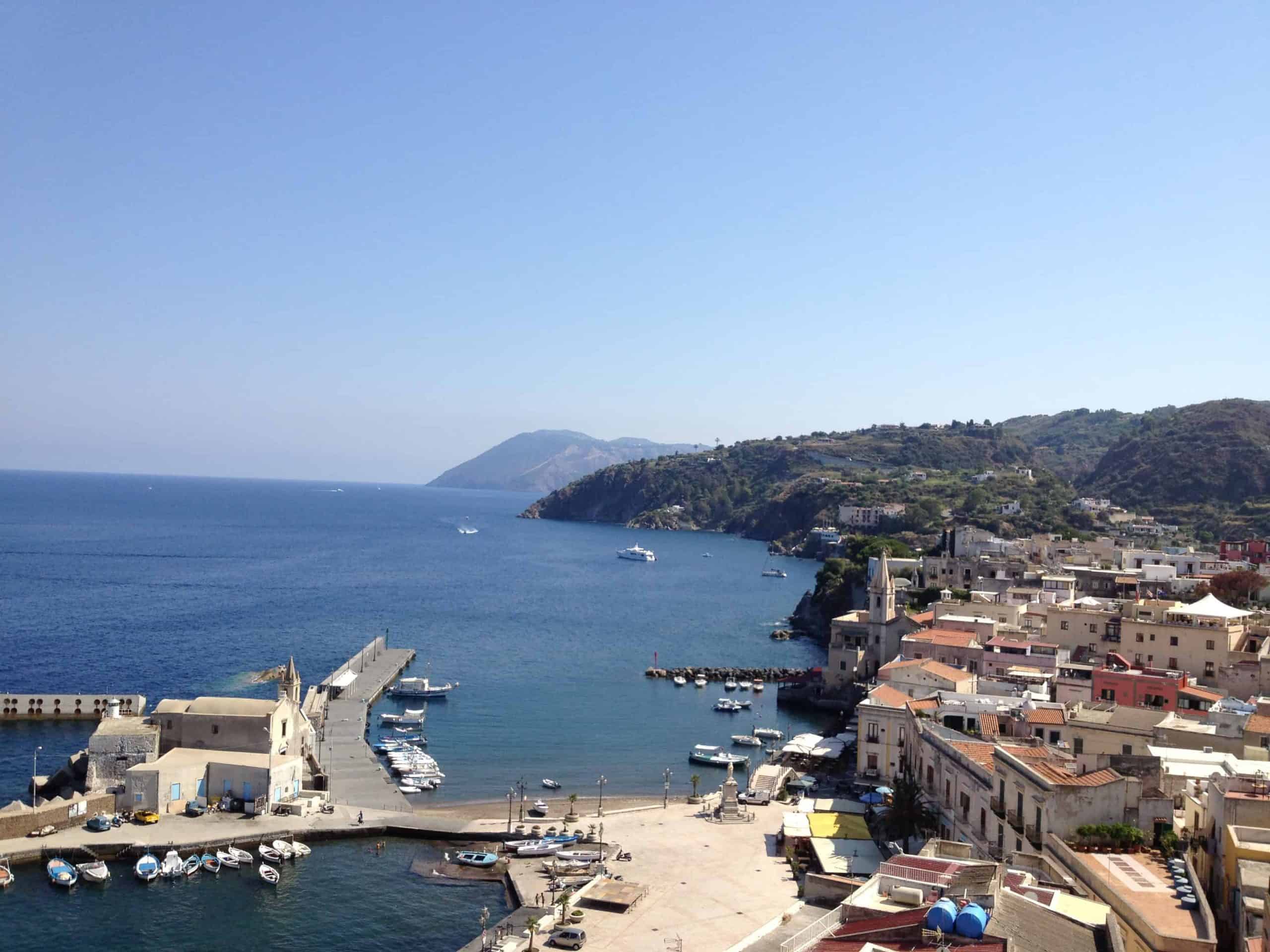The marina on Lipari island.