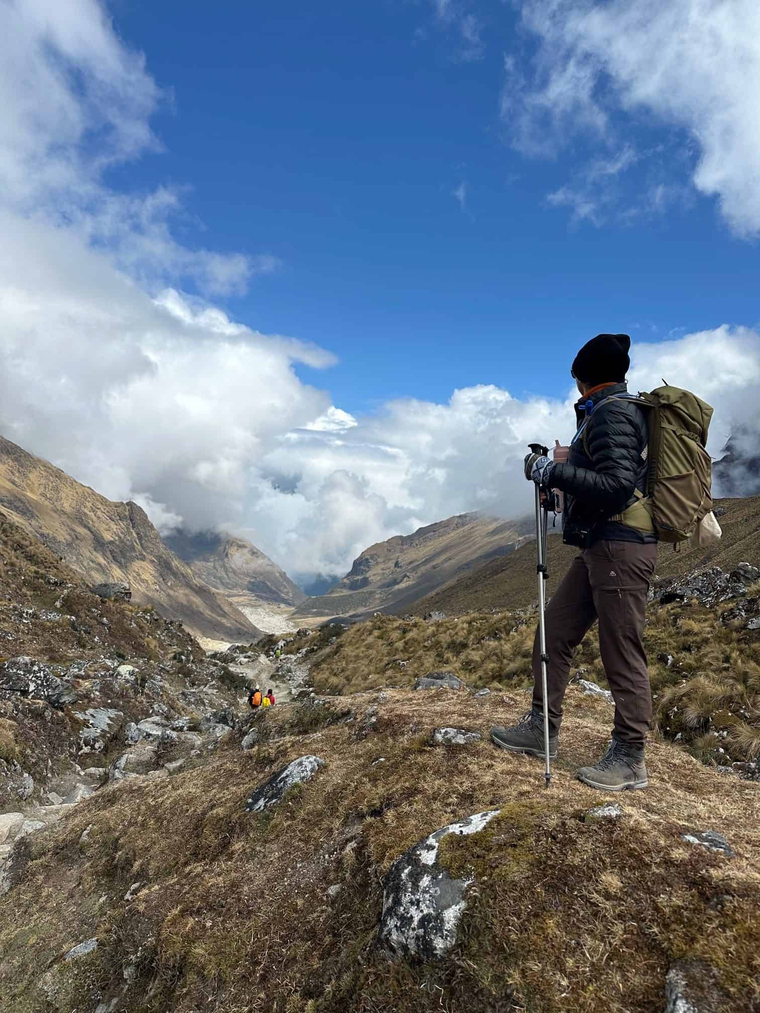 Hiker contemplates her travel intentions for 2026