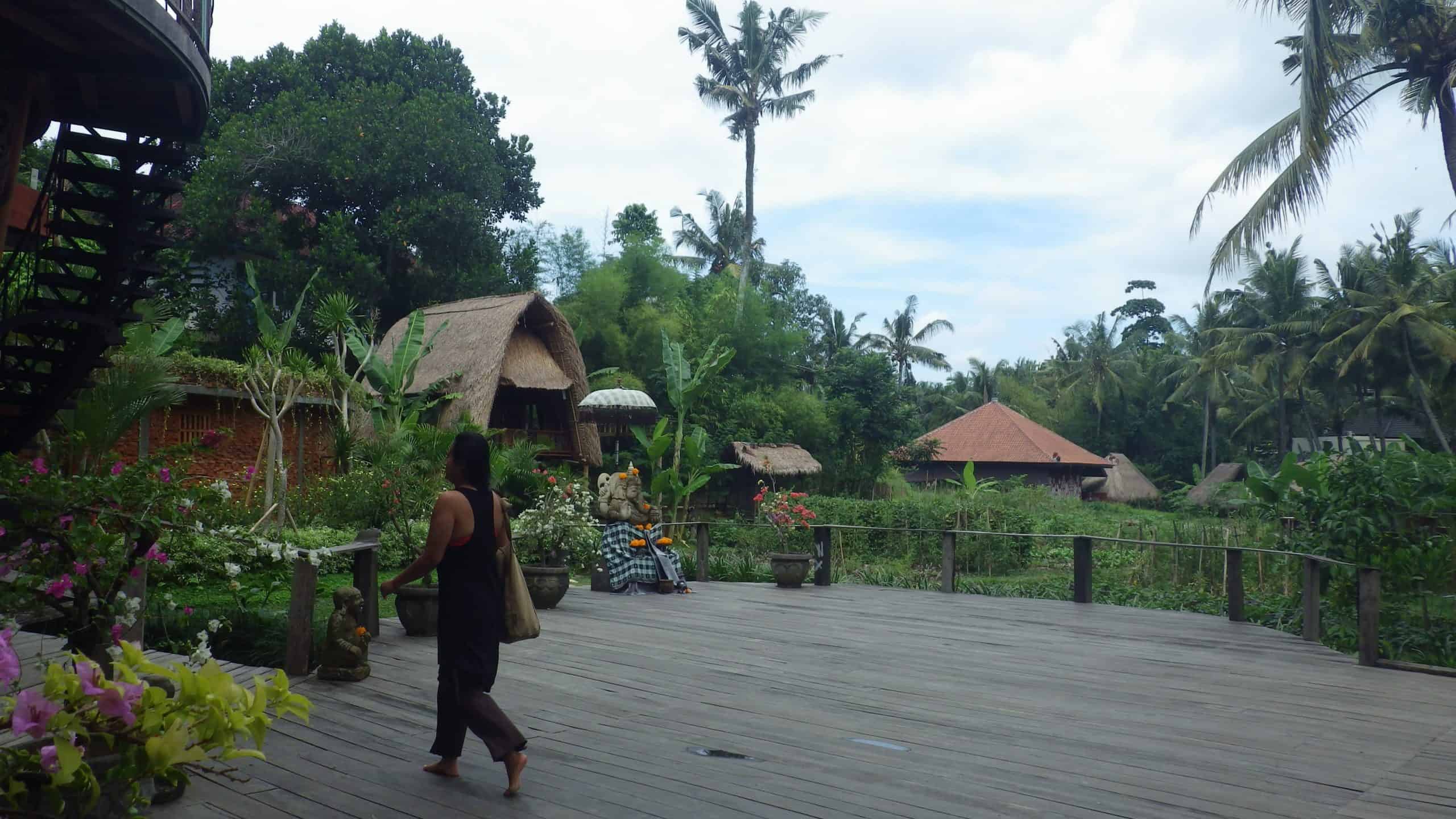 Yoga studio in Ubud, Bali.