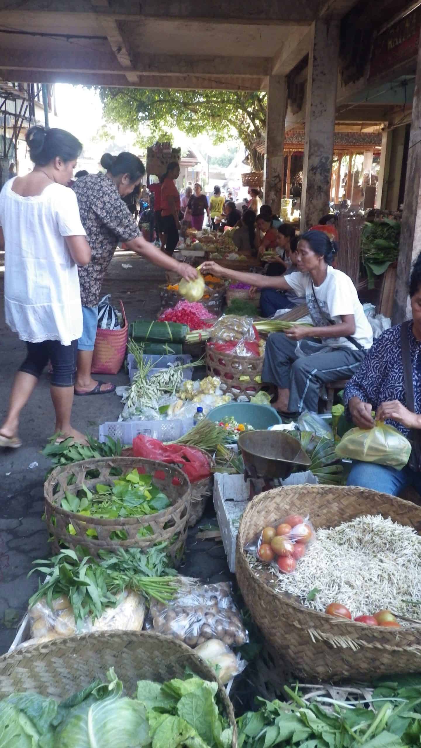 Market day in Ubud, Bali.